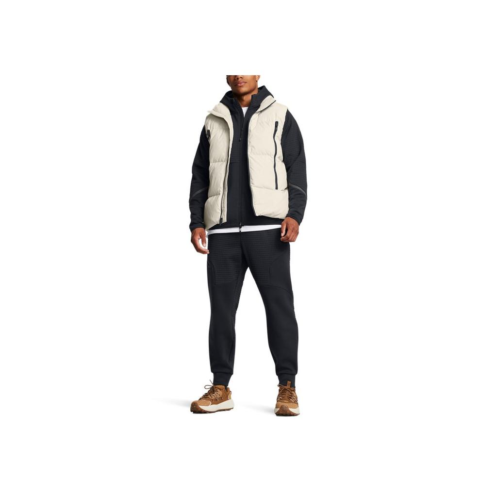 Under Armour UA Limitless Training Sports Stand Collar Down Vest Мужской жилет Pinnacle-White 1384642-110