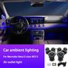 Для Mercedes Benz E-class W213 автомобильный фонарь окружающего света спереди и сзади с атмосферной лампой автомобиля 64 цвета 2016-2020