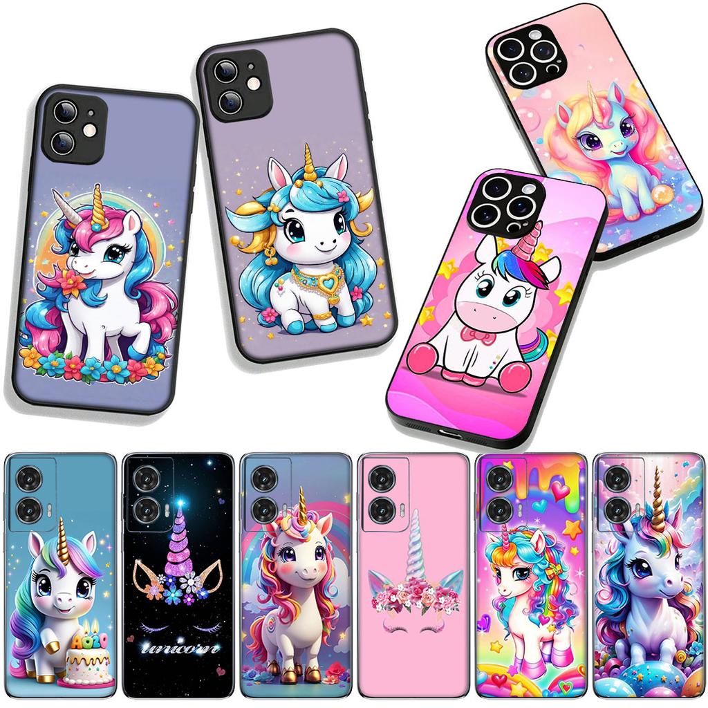 Для OPPO A54 A40 A60 A80 A18 A16 A17 A38 A78 A79 A57 A55 A96 A15 A12 Чехол для телефона Обои Единорог Милый Постер Корпус