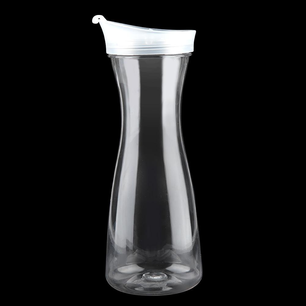 Acrylic Transparent Juice Bottle Water Jug Ice Cold Juice Jug with Lid for Bar Home Use