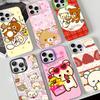 Популярный Милый Мишка R-rilakkuma Цветной Чехол для Телефона Для IPhone 17 16 15 14 13 12 11 Pro Max Plus Матовый Чехол