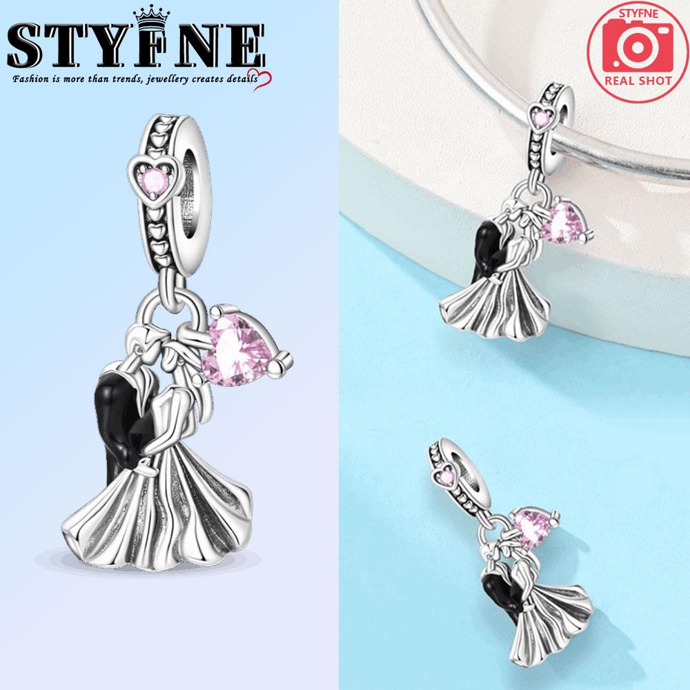 Новые Медные Шармы Подвеска Любовь Свадебное Предложение Розовый Букет Шарм Для Женщин Браслет Помолвочные Ювелирные Изделия Подарок