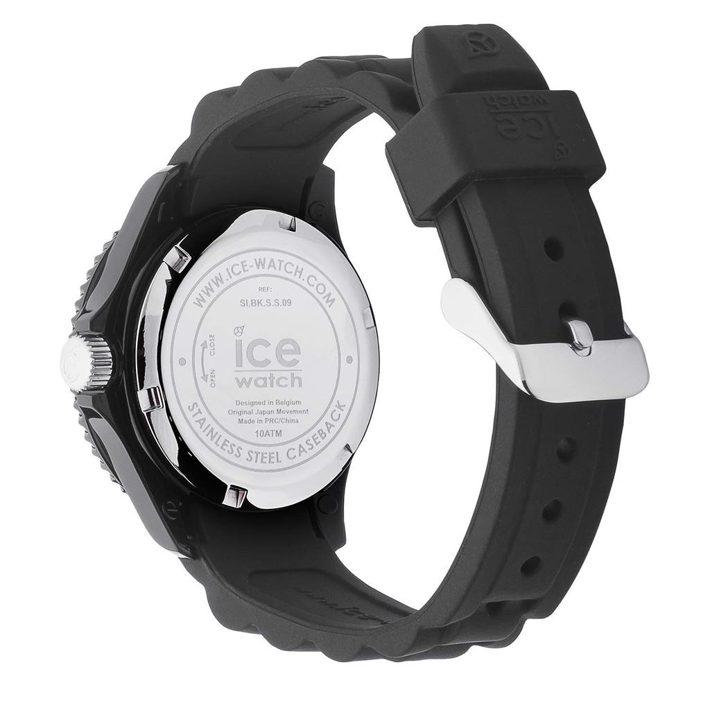 Authorized Distributor Ice Watch Unisex 000123 Small Black Ice Forever Silicone [ICE-WATCH] Women's