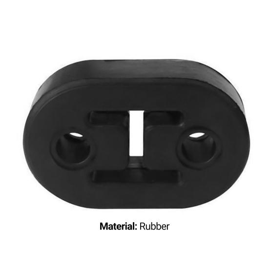 Exhaust Pipe Bracket 2 Holes Superior Replacement Black Universal Car Tail Pipe Mount for Car