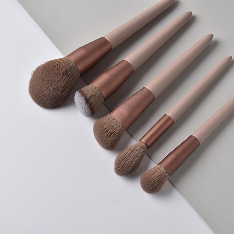 13 шт./набор Профессиональный набор кистей для макияжа Мягкий ворс Beauty Хайлайтер Пудра Тональный крем Консилер Многофункциональные кисти для макияжа