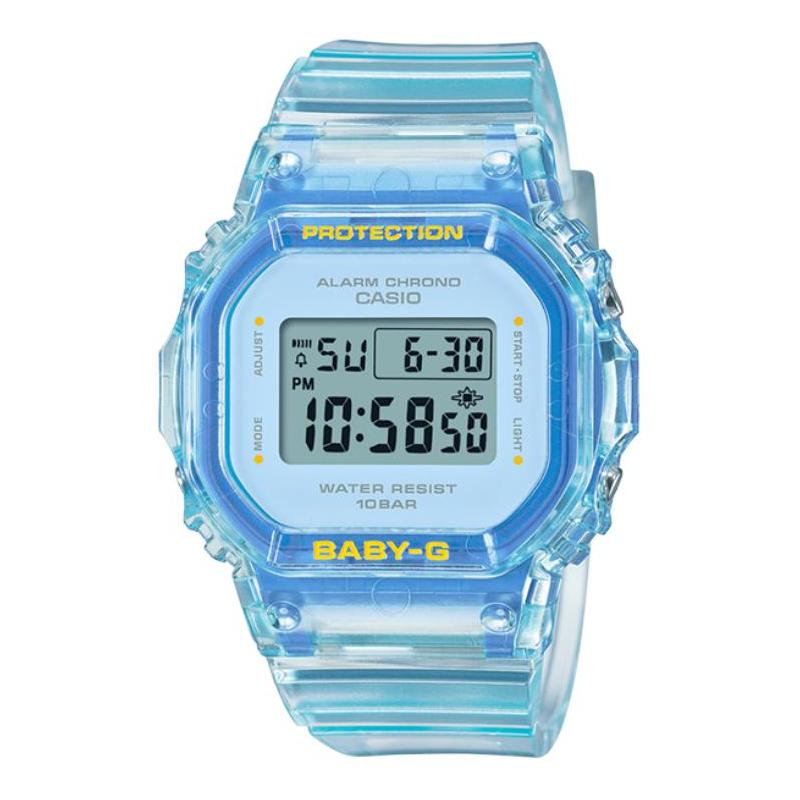 Casio BABY-G водонепроницаемые 100 метров Кварцевые пластиковый ремешок женские часы розовый циферблат BGD-565SJ