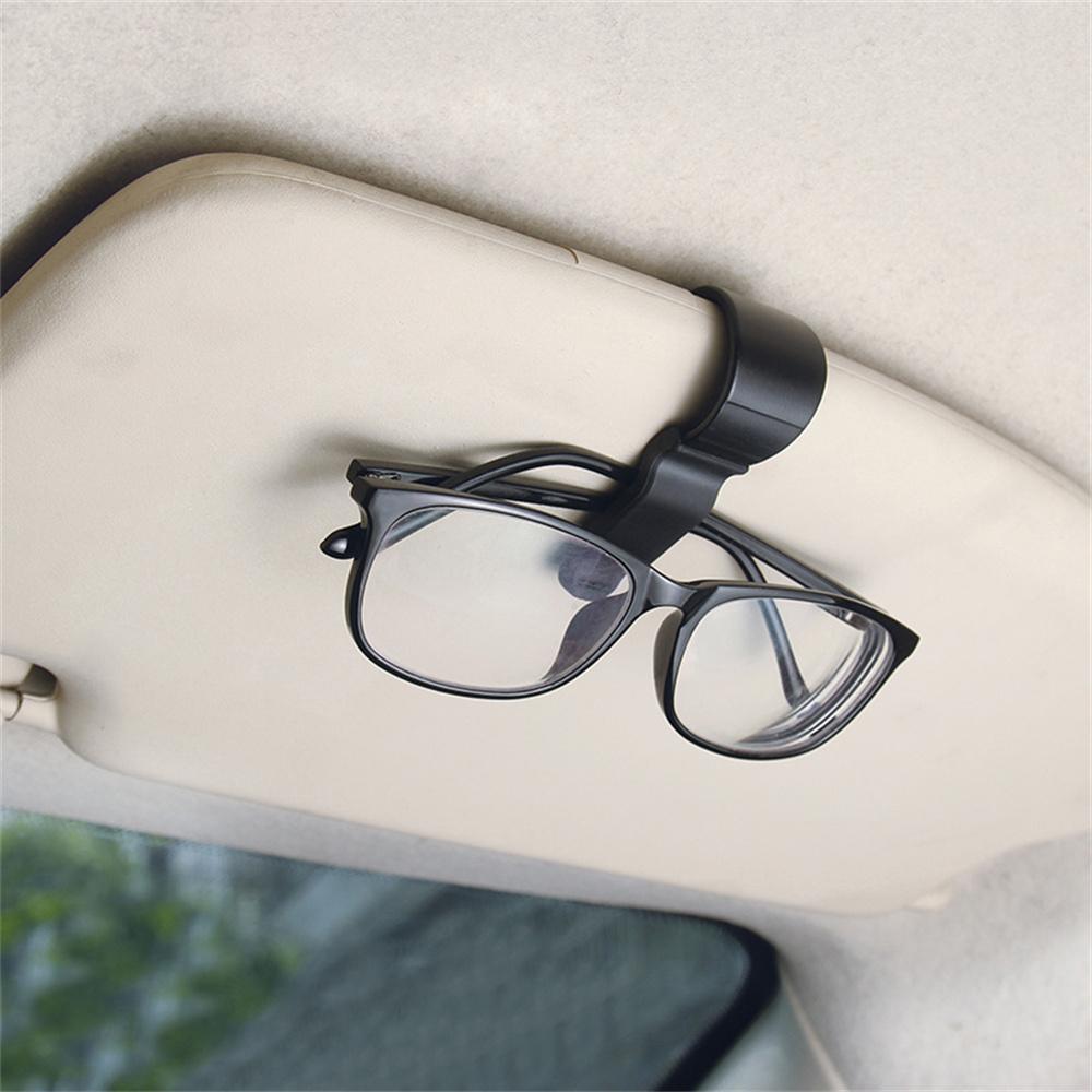 2PCS Car Fixing Clip Multifunctional Universal Tpr Material Mini Car Accessories Sun Visor Card Bill Storage Clip Practical