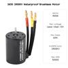 3650 3900KV Waterproof Brushless Motor with 120A Brushless ESC with 5.8V 3A BEC Set for 1 10 RC Car