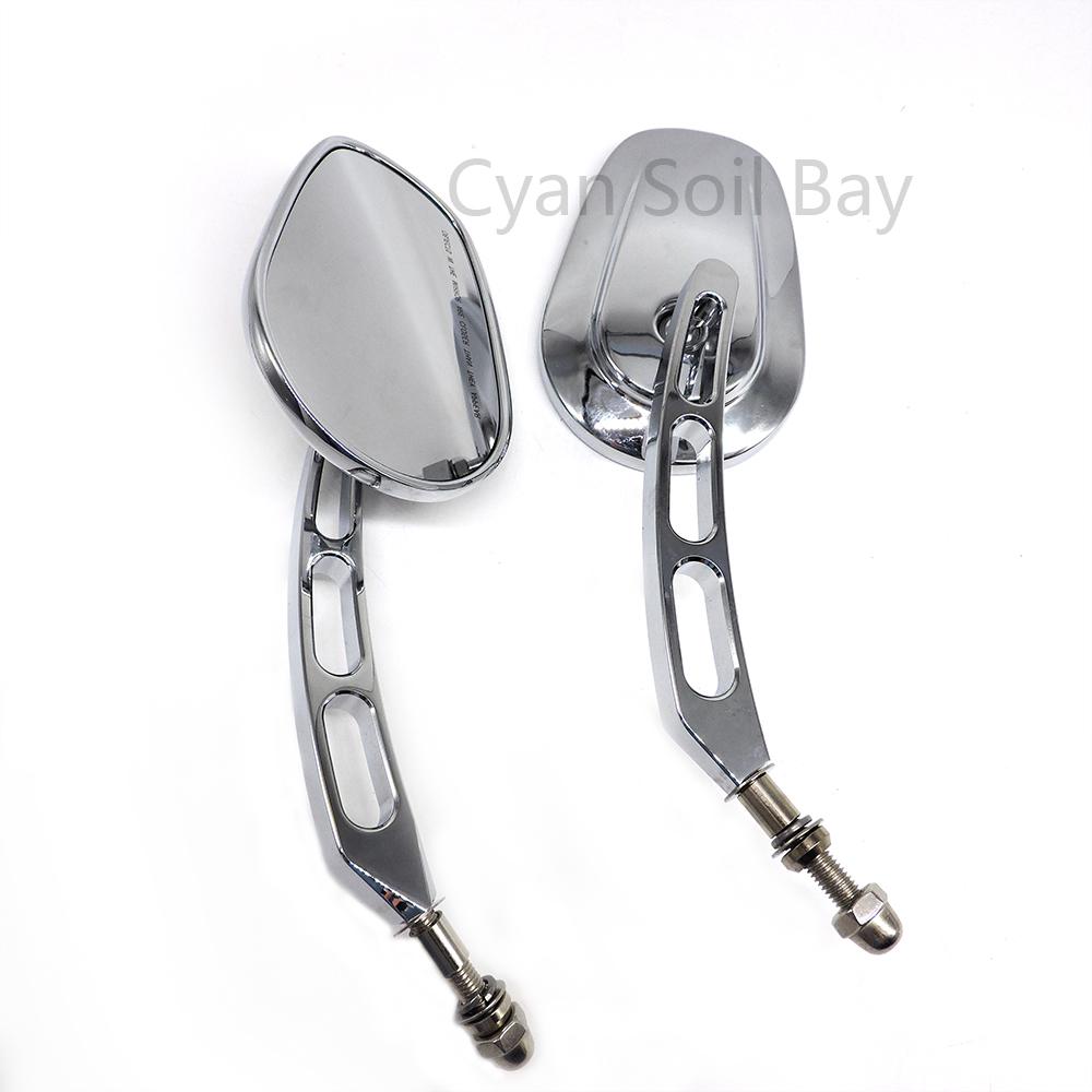 Черное мотоциклетное зеркало, конические боковые зеркала заднего вида с коротким стержнем для Harley Sportster XL 883 1200 Heritage Softail Fatboy