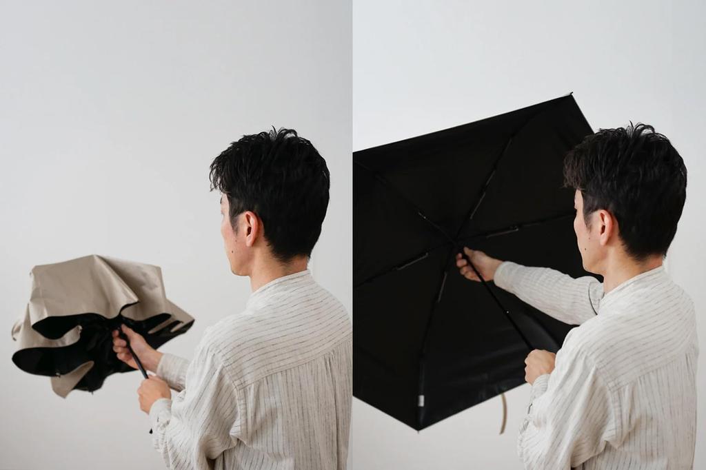 Складной зонт Komiya Shoten для мужчин и женщин, идеально подходящий для солнца и УФ-защиты, однотонный 60 см, дождь, защита, ветроустойчивые спицы, 100%+ затенение, цвет, (серый