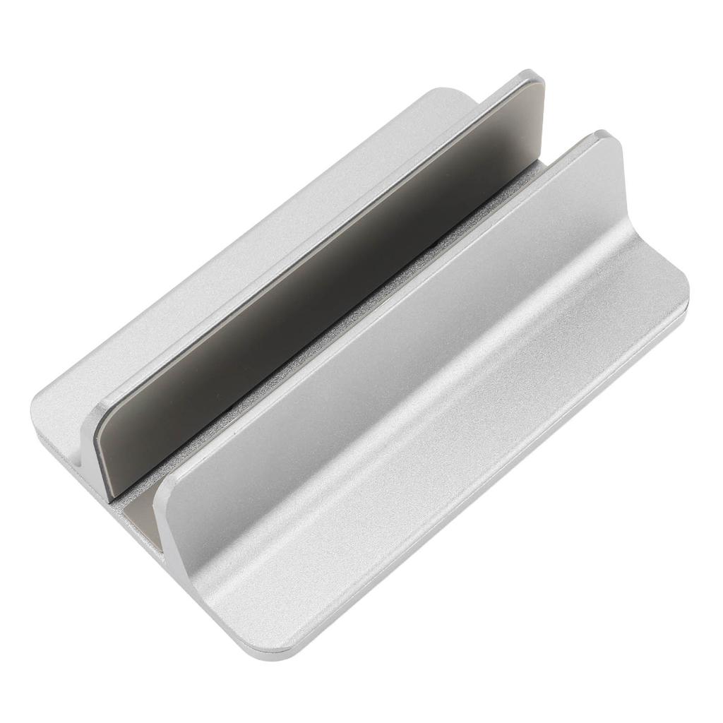 Вертикальная подставка для ноутбука, серая, регулируемая основа, 3D изогнутое дно, силиконовый держатель для ноутбука