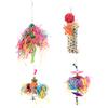 Colorful Parrot Climbing Toys Bird Hanging Cage Chewing Toys with Bell for Pet Supplies