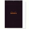 Rhodia Staplebound Notepad - 80 Lined Sheets - 8 1/4 X 12 1/2 Inches - Black Cover