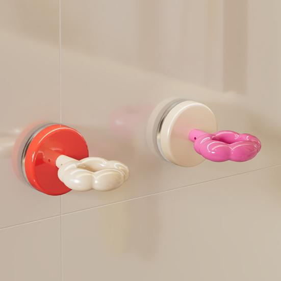Suction Cup Hook No Drill Reusable Holder Push-to-Lock Vacuum Seal Hook Strong Load-bearing Capability Hanger for Bathroom Kitchen