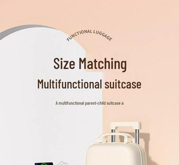 Женский прочный чемодан-тележка высокой ценности 20/24 дюйма для матери и ребенка с кодовым замком для путешествий