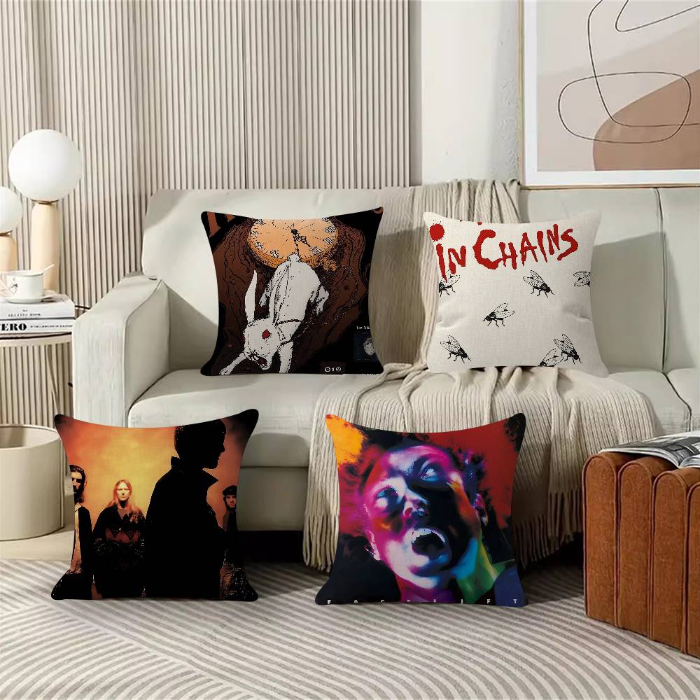 Retro Music Alice In Chains Pillowcases Home Bedding Decorative Pillow Cover Wedding Super Soft Pillow Case