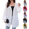Women's Chunky Needle Woven Sweater Cardigan Loose Lazy Casual Sweater