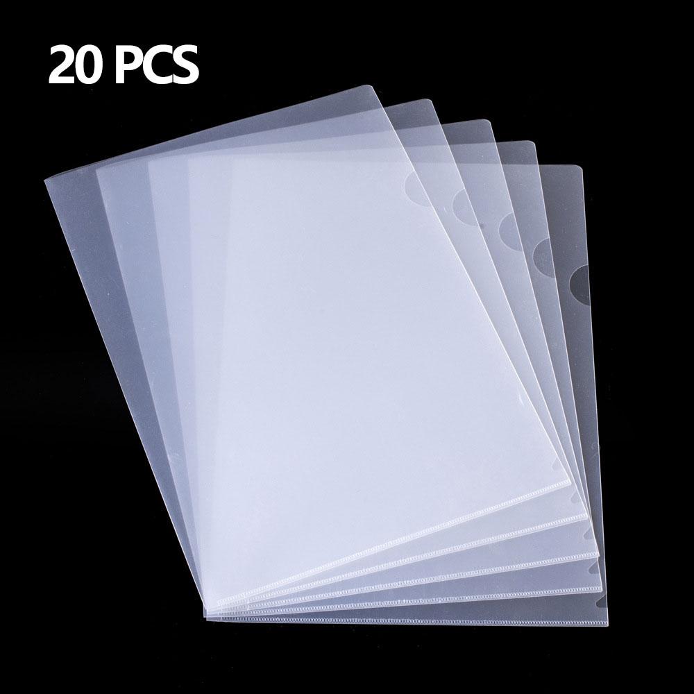 10 to 50 PCS A4 File Folder Desk Organizer Stationery Clear Folder for Documents Office school supplies