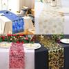 Glitter Sequin Table Runner Foil Mesh Roll Flag Tablecloth Christmas Table Runner Party Decor