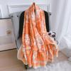 New Four Seasons Available New Silk Large Size Thin Outer Wear Neck Protection Scarf Sunscreen Warm Beach Towel For Women