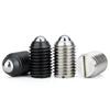 Factory Supply 10pcs Groove Ball Plunger M4~M24  Carbon/Stainless Steel  Spring Loaded Plunger Steel Ball Fastening Spring Screw