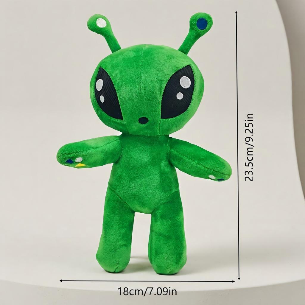 Green Alien Plush Toys Cute Big Eyes And Long Ears Soft Stuffed Animal Plush Special Companion Gift for Kids and Decorate Rooms