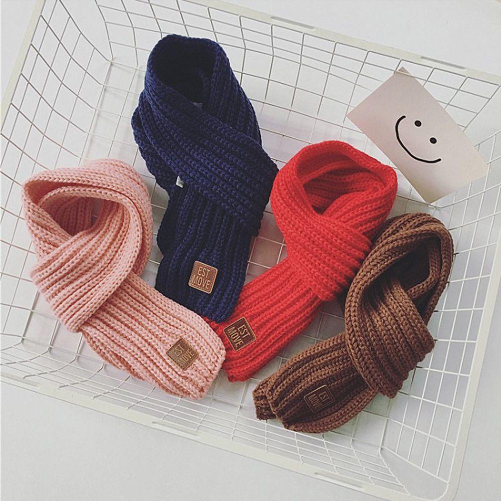 Fashion Accessories Winter Warm Neck Warmer Kids Scarf Knitting Shawl Knitted Wool