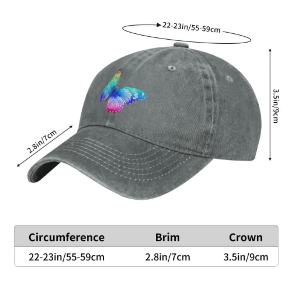 Butterfly Summer Classic Fashion Men Trucker Hat Cotton Breathable Women Cowboy Cap Outdoor Leisure Basketball Caps