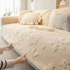 Gentle Dream Winter Thicken Sofa Cover Теплый короткий плюшевый высококачественный диван-подушка Подушка для сидения в комнате Противоскользящий чехол Ткань