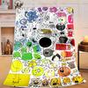 1PC Colorful Dream Island Collage Flannel Blanket Gift, Suitable for Both Men And Women, Soft Ideal for Beds And Sofa, Birthday Or Christmas Gift