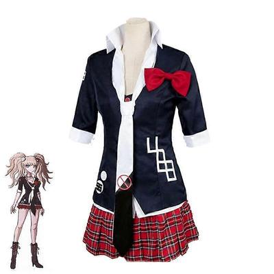 Хэллоуин Костюм для косплея Danganronpa Джунко Эношима Аниме Наряд для ролевой игры Женский костюм для косплея