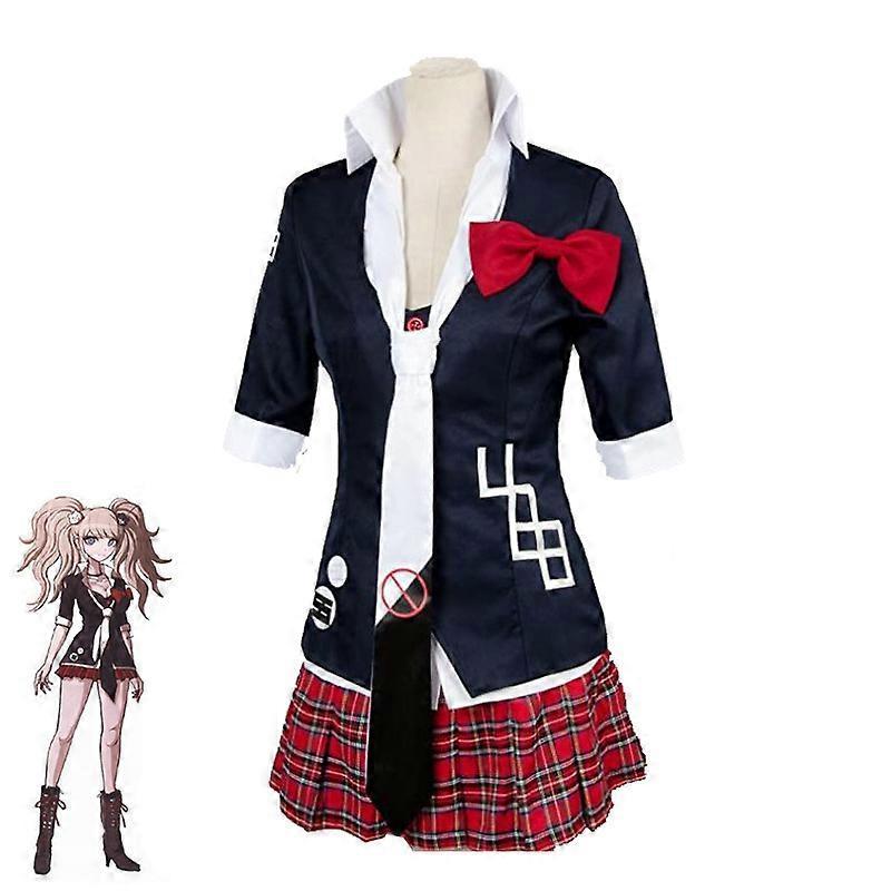 Halloween Danganronpa Junko Enoshima Cosplay Costume Anime Roleplay Outfit Women's Cosplay Costume