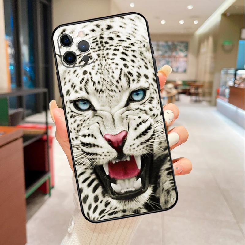 Чехол для телефона с изображением животного Льва Тигра Для iPhone 17 Air 16 14 13 11 15 Pro Max mini 15 16 Plus 16e Защитная крышка