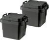 RISU Ящик для хранения Trunk Cargo 30 л Серый Сделано в Японии Набор из 2 шт. Контейнерный ящик Штабелируемый Уличное хранение Кемпинг Водонепроницаемый GHON104 TC-30S