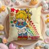 Cute RRainbows BBrite Pillow Case Soft Plush Fabric DoubleSided Printed Cushion Cover Warm Winter Sofa Pillow Case