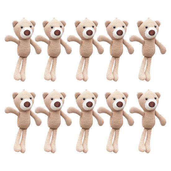 Брелок для ключей в виде плюшевого медведя для детей, брелок в виде плюшевого медведя, рюкзак, кулон, детские подарки на день рождения