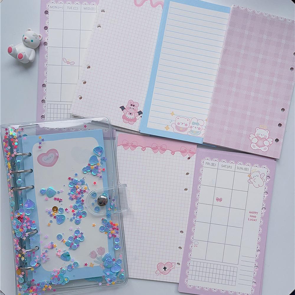 45 Sheets Inner Refill Spiral Binder Paper Heart Notebook Index Inside Page  Kids Student Gifts