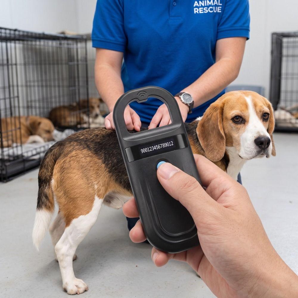 USB Charging Animal RFID Reader Handheld Pet Microchip Scanner Animal Chip Scanner Farm