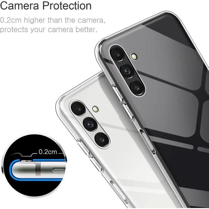 Чехол для телефона - Booling - для Samsung Galaxy A04s - Мягкий силикон - 2 Закаленных стекла - Ударопрочный