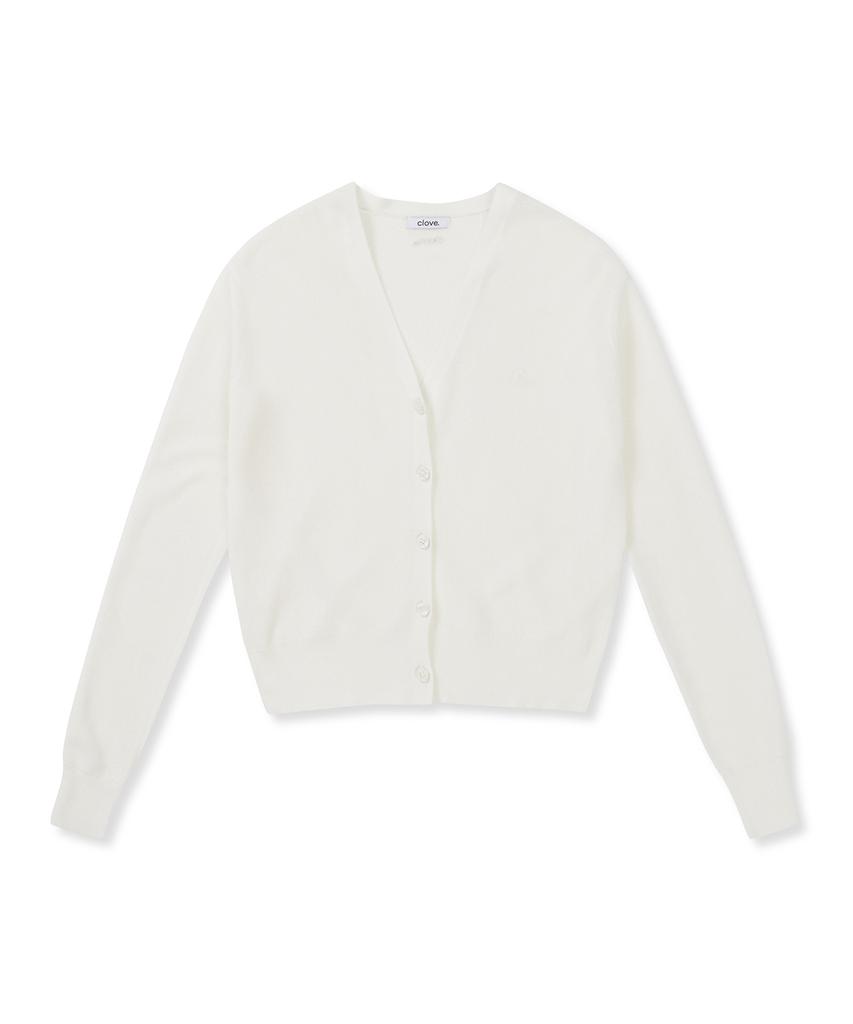 CLOVE [25Ss Clove] Summer Cardigan (White)