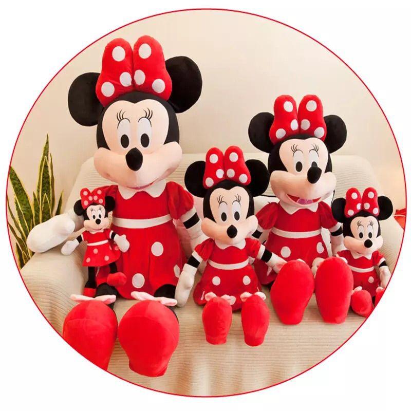Adorable Mickey Mouse And Minnie Plush Dolls Perfect For Kids Birthday Celebrations
