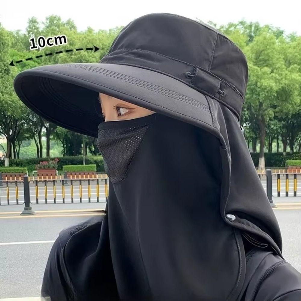 Дышащая защитная маска для лица, защитная от ультрафиолета, повседневная защитная шляпа для лица и шеи для мужчин/женщин