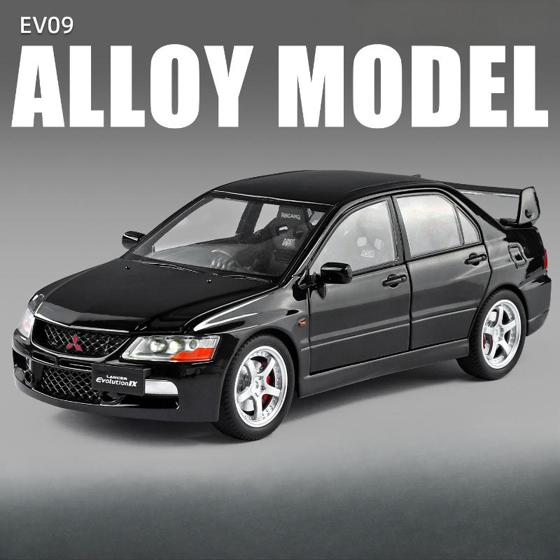 Симуляция 1/24 Масштаб Mitsubishi EV09 Уличная Версия Сплав Модель Автомобиля Коллекция Украшение Игрушечный Транспорт Детский Мальчик Подарок Миниатюрный