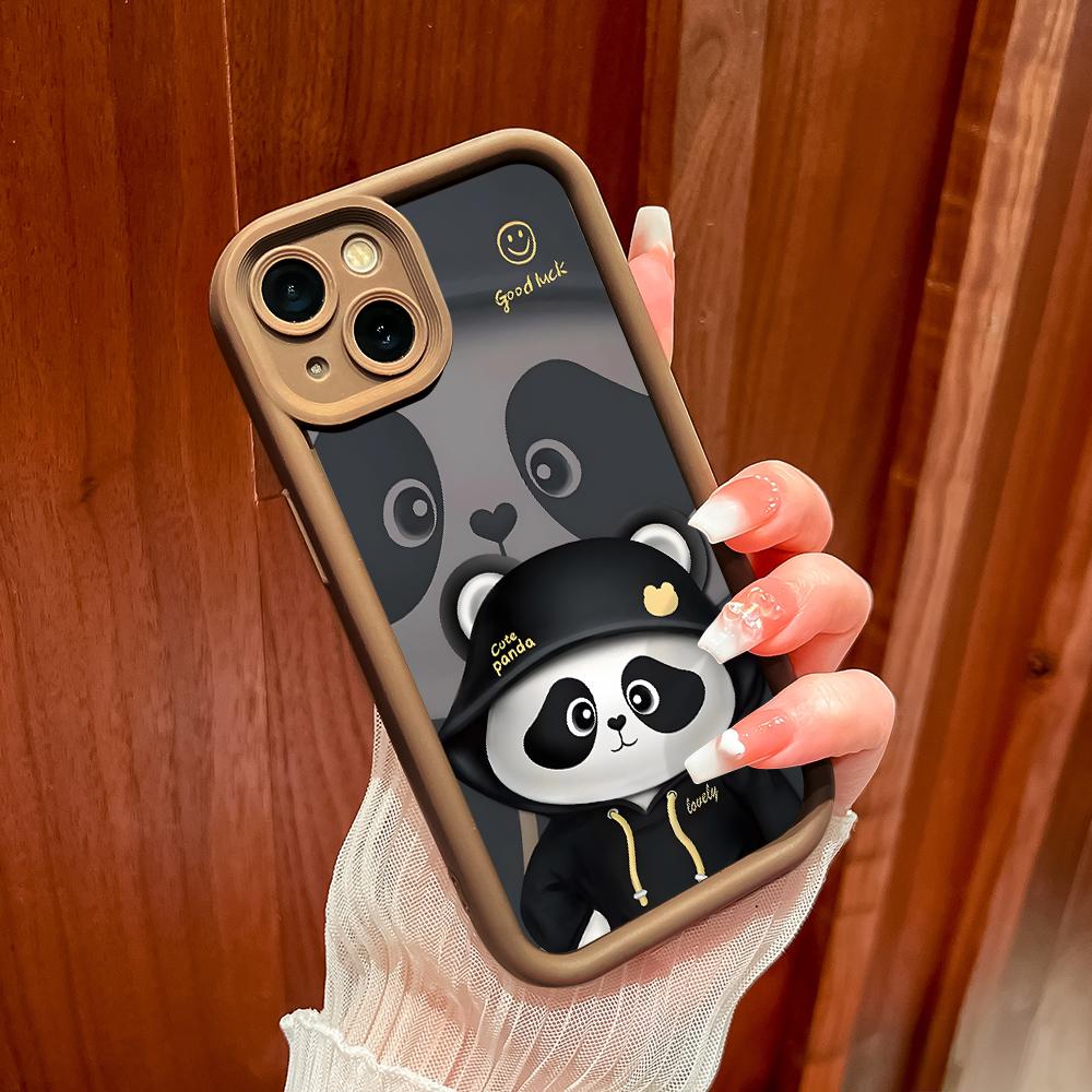 Чехол для телефона с рисунком панды для iPhone Samsung Galaxy Xiaomi Redmi POCO HUAWEI Honor, противоударный, резиновый, мягкий, гибкий чехол