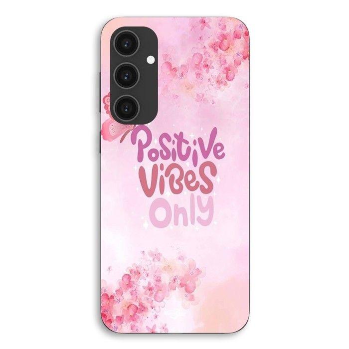 Coque de téléphone - MANIACASE - Samsung Galaxy S25 - Silicone TPU - Souple - Positive vibes only