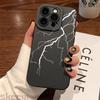 Крутой чехол для телефона с принтом Красной Молнии для iPhone 16 16E 15 14 13 12 11 Pro Max 7 8 Plus X XR XS Матовый Ударопрочный Силиконовый Чехол