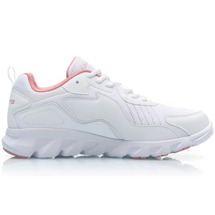 Li Ning Удобная амортизация Нескользящие Износостойкие Низкие Повседневные Беговые Кроссовки Женские Белые ARHP324-2