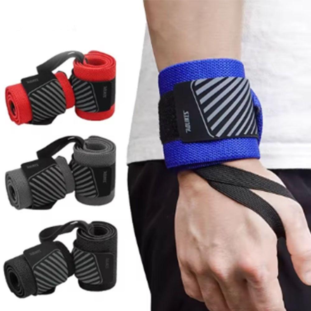1 Pair Anti-slip Wristband Wrist Support Elastic Weightlifting Wrist Wraps Gym Training