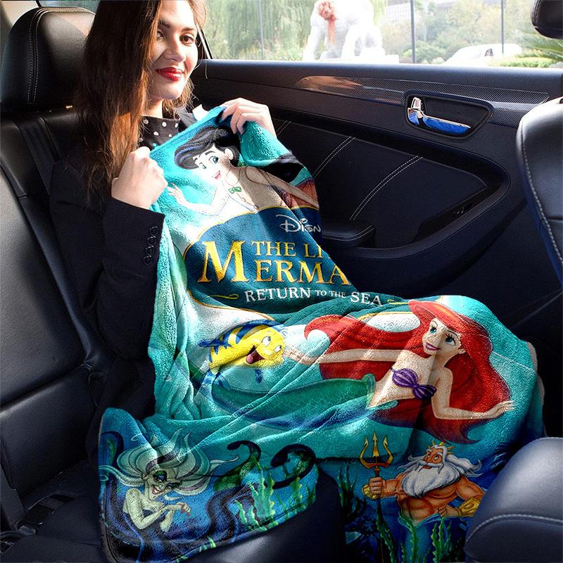 1pc, Disney The Little Mermaid II Return to the Sea Home Decor Throw Blanket Perfect for Couch, Bed, Travel, Camping, Car, Beach, Office