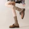 1Pair Figure Boot Cuffs Keep Warm Heap Sock Knitted Leg Covers Winter Wave Lace Crochet Versatile Calf